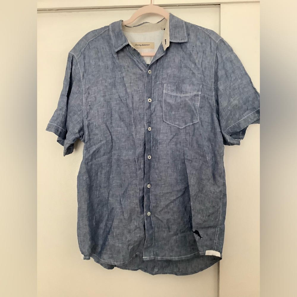 Linen Tommy Bahama Button Up Shirt